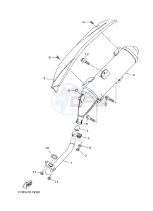 MW125 MW-125 TRICITY TRICITY 125 (2CM1 2CM5) drawing EXHAUST