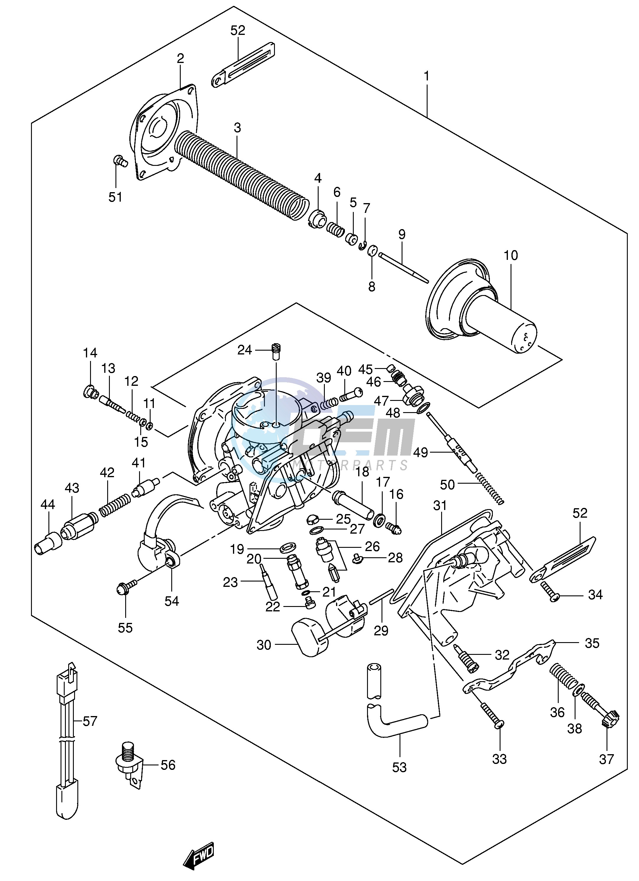 CARBURETOR (MODEL Y K1)