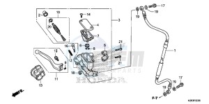 CRF125FE CRF125F Europe Direct - (ED) drawing FR. BRAKE MASTER CYLINDER