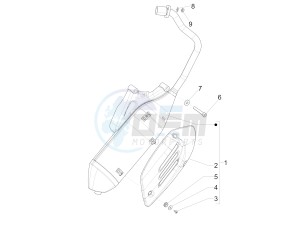 SPRINT 50 4T 4V NOABS E2 (EMEA) drawing Silencer