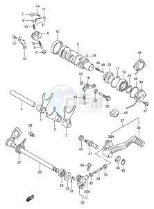 GSX750F (E4) drawing GEAR SHIFTING