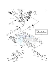 D-TRACKER KLX150HGF XX (EU ME A(FRICA) drawing Swingarm