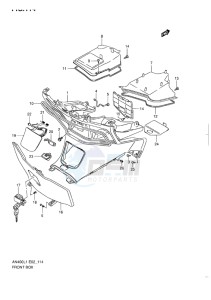 AN400 ABS BURGMAN EU drawing FRONT BOX