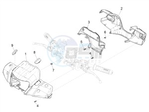 MEDLEY 125 4T IE ABS E4 2020 (EMEA) drawing Handlebars coverages