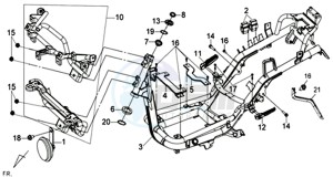 JOYRIDE 125 drawing FRAME