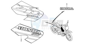 XR50R drawing MARK (XR50RY/1)