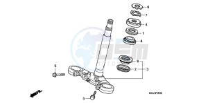 CBF1000FB drawing STEERING STEM