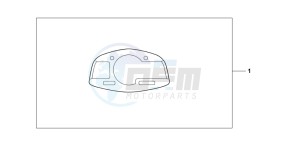 CBR600RR drawing METER PANEL