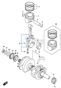 DL250 drawing CRANKSHAFT