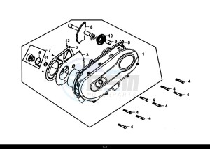 JET 4 50cc (AD05W8-EU) (E4) (L8) drawing L. CRANK CASE COVER