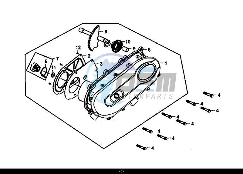 L. CRANK CASE COVER