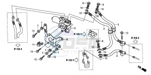 XL1000V drawing ABS UNIT (REAR)