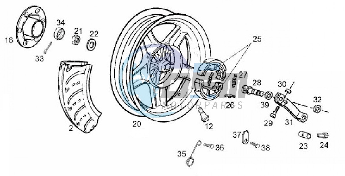 Rear wheel (Positions)