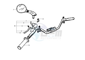 Fly 125 drawing Rear brake control