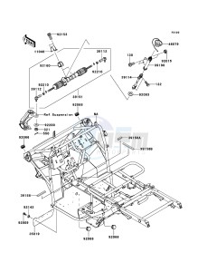 MULE_610_4X4 KAF400ADF EU drawing Frame