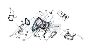 JOYMAX Z 300I ABS (L9) EU drawing INNER BOX-UNDER COVER