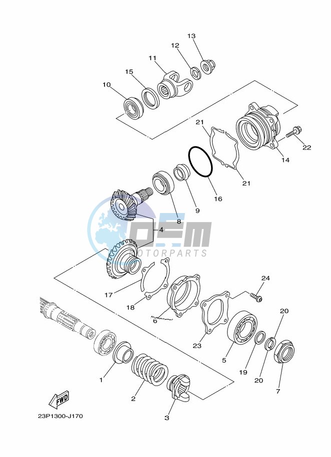 MIDDLE DRIVE GEAR