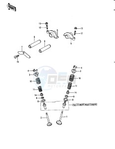 KLT 250 A [KLT250] (A1) [KLT250] drawing ROCKER ARMS_VALVES -- 82 A1- -