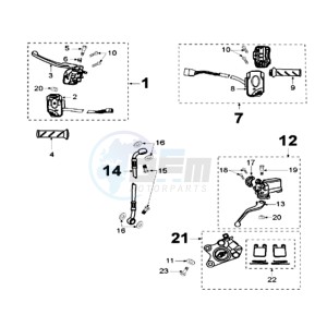 VIVA 2 CO drawing BRAKE SYSTEM BRAKE CALIPER *AJP*