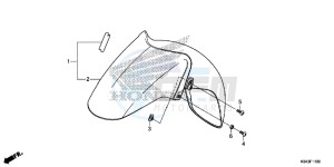 NSS300D Forza - NSS300D UK - (E) drawing FRONT FENDER