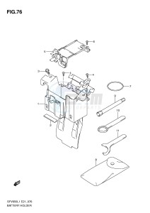 SFV650 (E21) Gladius drawing BATTERY HOLDER (SFV650L1 E21)