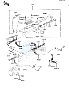 KZ 550 D [GPZ] (D1) [GPZ] drawing FRONT MASTER CYLINDER