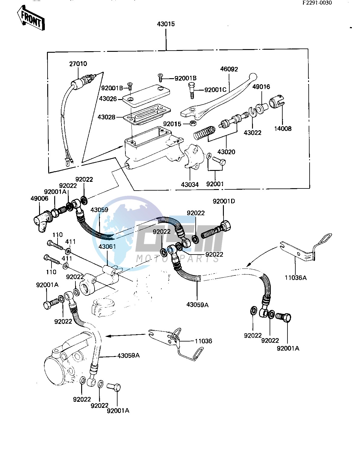 FRONT MASTER CYLINDER