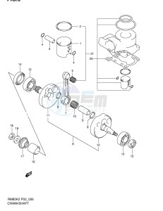 RM85 (P2) drawing CRANKSHAFT