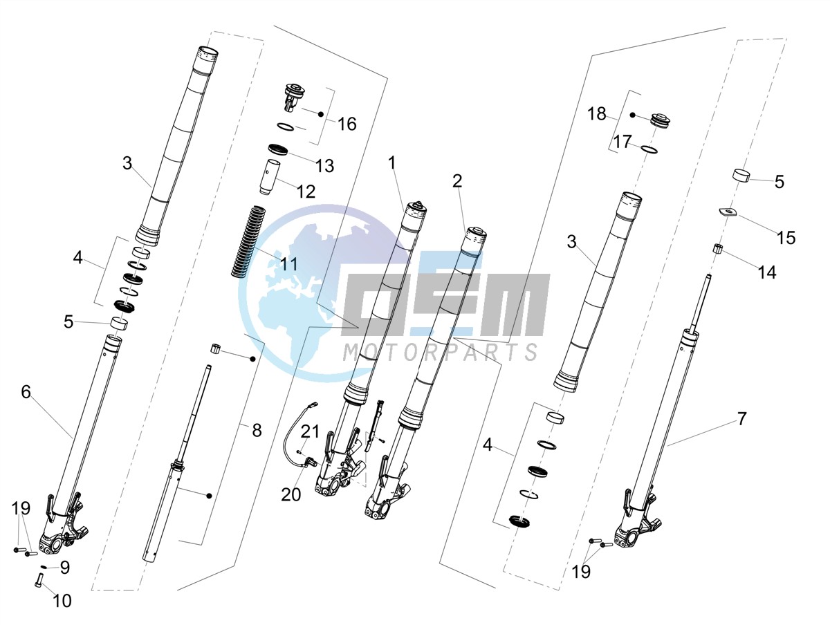 Front fork Kayaba