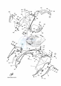 MT-07 MTN690 (BTK7) drawing FUEL TANK 2