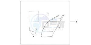 CB1000RA9 UK - (E / ABS MPH) drawing RR.FENDER COVER