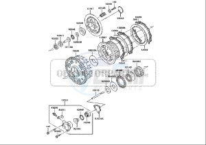 ZRX 1200 (EU) drawing CLUTCH