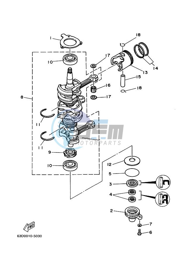 CRANKSHAFT--PISTON