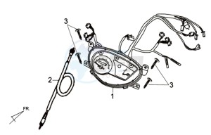 ORBIT II 50 drawing DASHBOARD / SPEEDOMETER CABLE / WIRING HARNASS