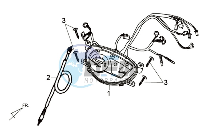 DASHBOARD / SPEEDOMETER CABLE / WIRING HARNASS