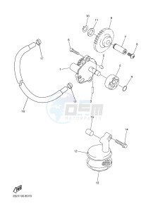 WR450F (1DX1 1DX2) drawing OIL PUMP