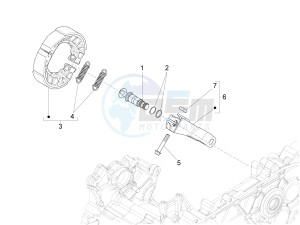 SPRINT 150 4T 3V IE ABS E3 (NAFTA) drawing Rear brake - Brake jaw