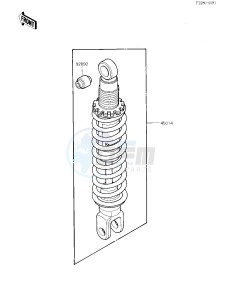 KL 250 D [KLR250] (D2-D3) [KLR250] drawing SHOCK ABSORBER