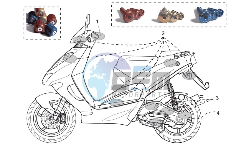 Acc. - Cyclistic components