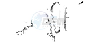 TRX200D FOURTRAX 200 drawing CAM CHAIN/TENSIONER