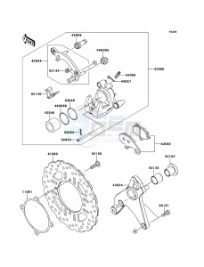 Z1000 ZR1000DCF FR GB XX (EU ME A(FRICA) drawing Rear Brake