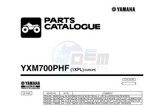 YXM700E YXM700PHF VIKING EPS HUNTER (1XPL) drawing .1-Front-Page