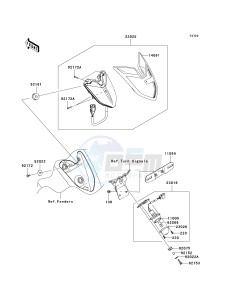 VN 1700 G [VULCAN 1700 CLASSIC LT] (9G-9FA) G9F drawing TAILLIGHT-- S- -