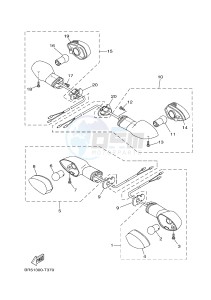 MTN320-A MTN-320-A MT-03 (B9A3) drawing FLASHER LIGHT