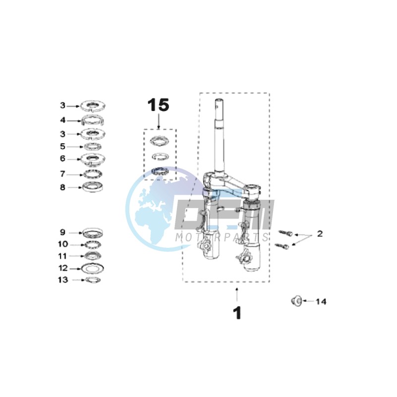 FRONT FORK / STEERINGHEAD