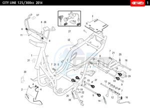 CITYLINE-IE-125-300-BLACK drawing CHASSIS