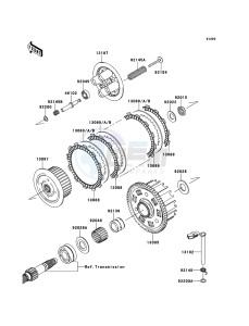 Z750R ABS ZR750PBF FR GB XX (EU ME A(FRICA) drawing Clutch