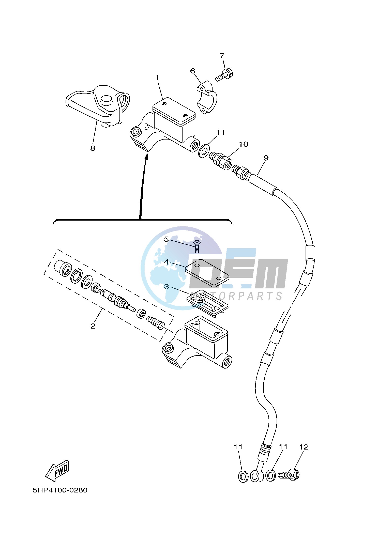 FRONT MASTER CYLINDER