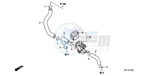 CBR1000RA9 France - (F / ABS CMF HRC MKH MME) drawing AIR INJECTION CONTROL VALVE