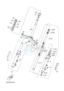 YP400RA X-MAX 400 ABS X-MAX (1SDA 1SDA 1SDA 1SDA 1SDA) drawing STEERING